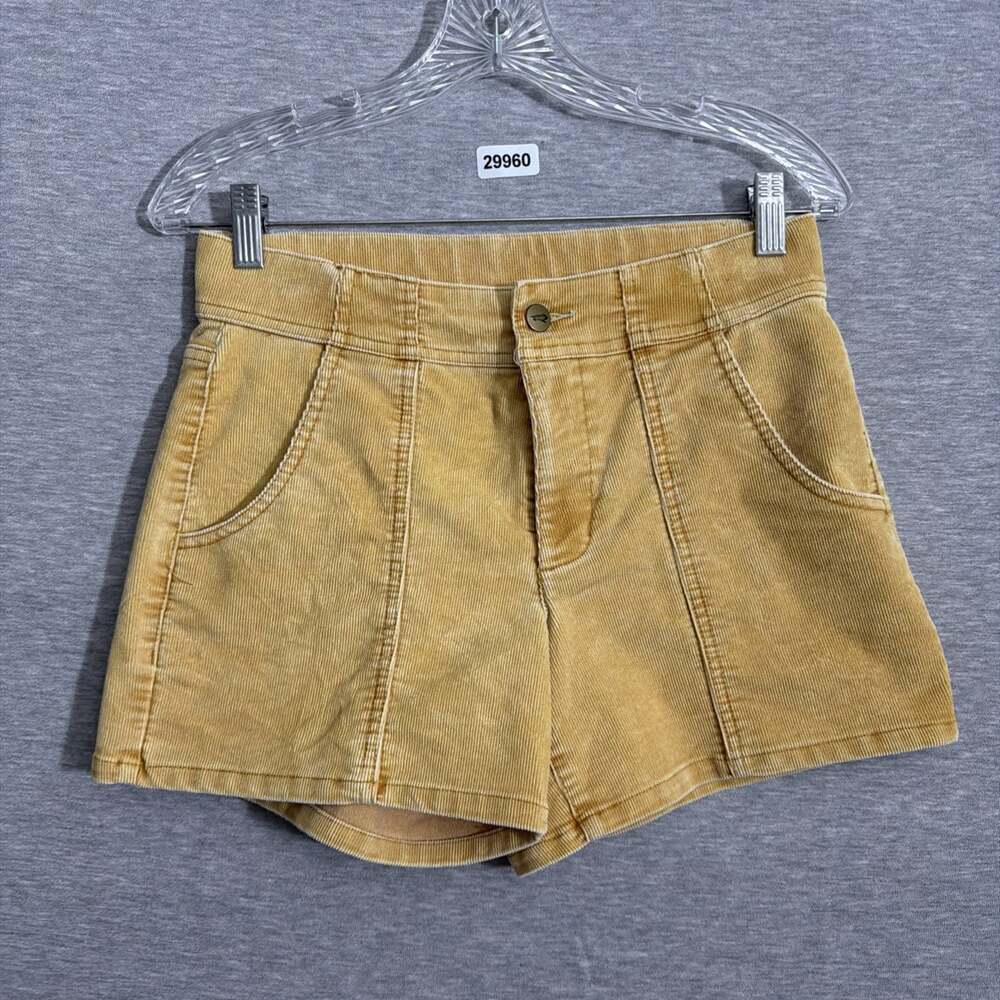 Toad & Co Women's Size 29 Yellow Coaster Cord Corduroy Shorts 4"